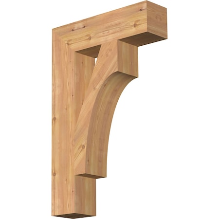 Ekena Millwork Westlake Block Smooth Bracket, Western Red Cedar, 5 1/2"W x 22"D x 34"H BKT06X22X34WTL05SWR